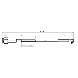 HS-SMAM To MMCXM(RA) With SUF405 Cable XXcm (8G)